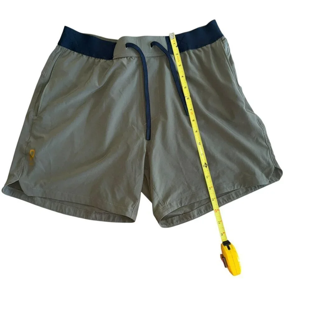 Rhône Base Training Shorts Men Medium Olive Unlined 6” Performance Athletic - Picture 3 of 5